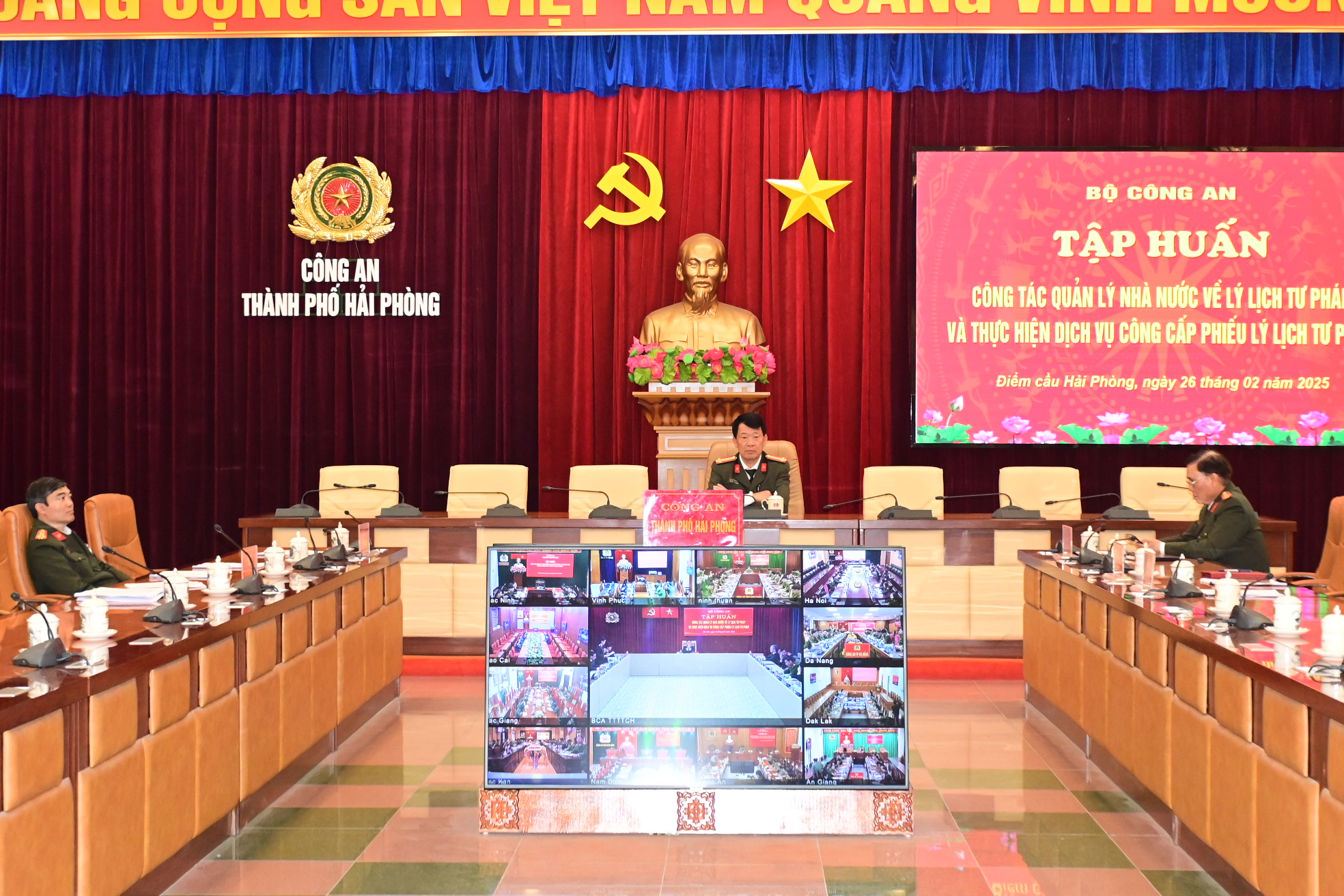 Tập huấn công tác quản lý Nhà nước về lý lịch tư pháp và thực hiện dịch vụ công cấp Phiếu lý lịch tư pháp 26/02/2025